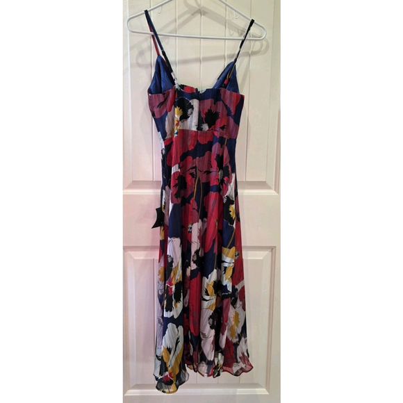 Lulu's All About Love Royal Blue Floral Print Midi Dress Size XS NWT $78 - Picture 5 of 7
